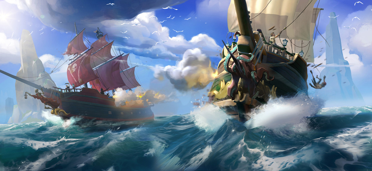 ویدیو: طوفان‌های بزرگ در بازی Sea of Thieves
